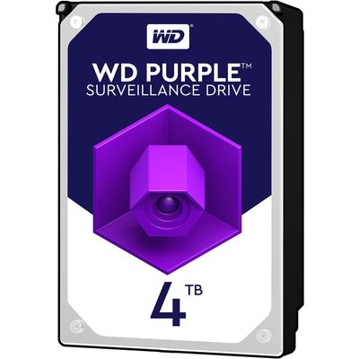 هارددیسک اینترنال وسترن دیجیتال مدل Purple WD40PURZ ظرفیت 4 ترابایت گارانتی 12 ماهه شرکتی