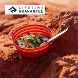 ست قاشق چنگال کارد سفری سی تو سامیت مدل Alpha Light کد F2023 به همراه کارابین مجموعه 4 عددی