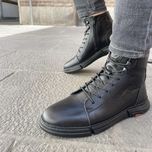 نیم بوت چرم طبیعی مردانه مدل s6 شمس اورجینال