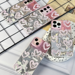 قاب قلب صدفی صورتی /  آیفون ، سامسونگ ، شیائومی / (کدC1838)