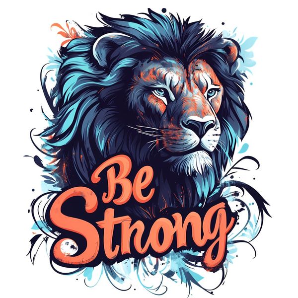 برچسب حرارتی یا استیکر اتویی لباس مدل Be Strong