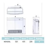 بخاری گازی هوشمند بدون دودکش موندیال مدل SGH6000