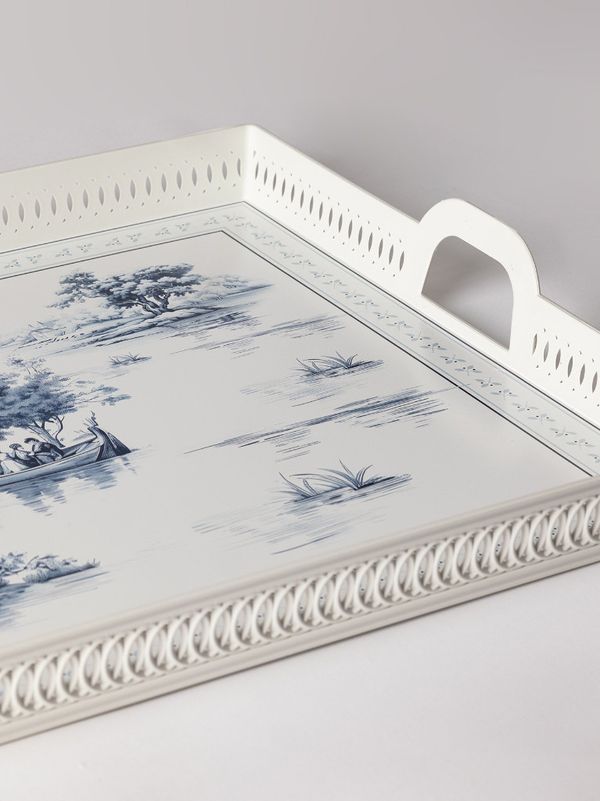 سینی دسته دار مادام کوکو مدل Savais سایز 52*39 سانتی متر