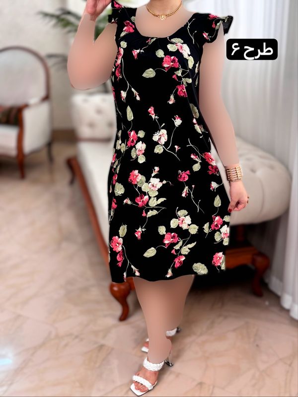 پیراهن نخی ساتینا 2042