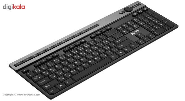 کیبورد بی سیم تسکو مدل TKM7106W همراه با موس بی‌سیم