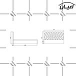 سرویس خواب دونفره اعیان مدل FH450 سایز 160x200 سانتی متر سه تکه