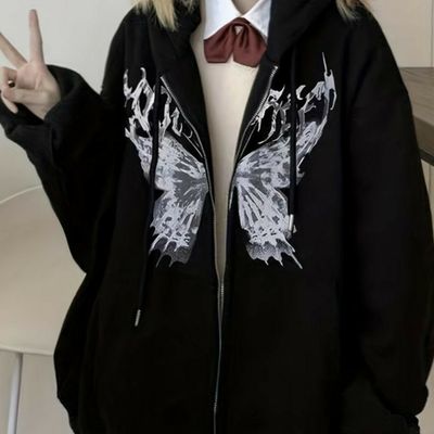 سویشرت مشکی پروانه‌ای دخترانه