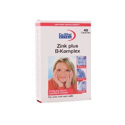 کپسول Zinc Plus B Complex یوروویتال 40 عددی تقویت مو، ناخن و پوست با جذب بالا و بدون عوارض گوارشی