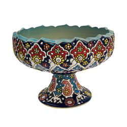 گز خوری بزرگ میناکاری سفالی کد k16