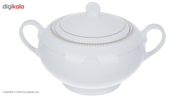 سرویس غذا خوری 102 پارچه چینی زرین ایران سری ایتالیا اف مدل Sepidar درجه عالی