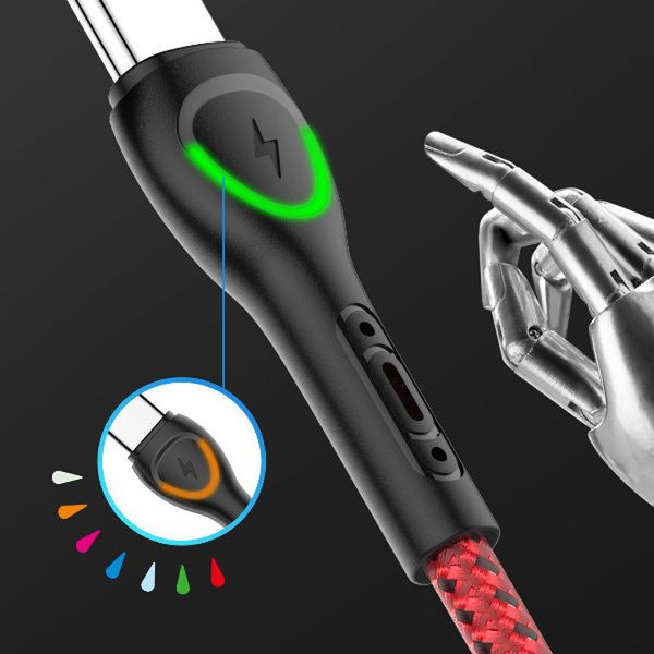 کابل شارژ USB به لایتنینگ الدینیو مدل LS482 طول 2 متر