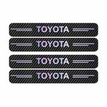 برچسب پارکابی خودرو سولگی مدل کربن هفت رنگ کد J123 مناسب برای کمری toyota بسته 4 عددی