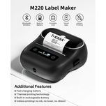 پرینتر لیبل زن فومیمو مدل M220 به همراه کاغذ