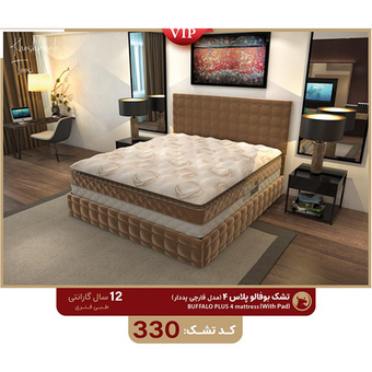 تشک خوشخواب توس مدل بوفالو پلاس (4) قارچی پد دار کد330