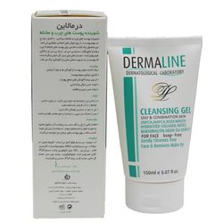 شوینده ژلی پوست های چرب و مختلط Dermaline