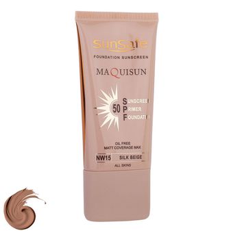 کرم ضدآفتاب رنگی سان‌سیف مدل NW15،بژ ابریشمی، مقدار 40 گرم (تاریخ تولید:1404/06)