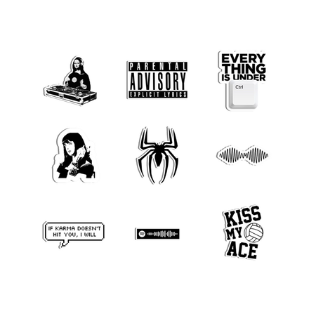 مجموعه استیکر B&W کد 015