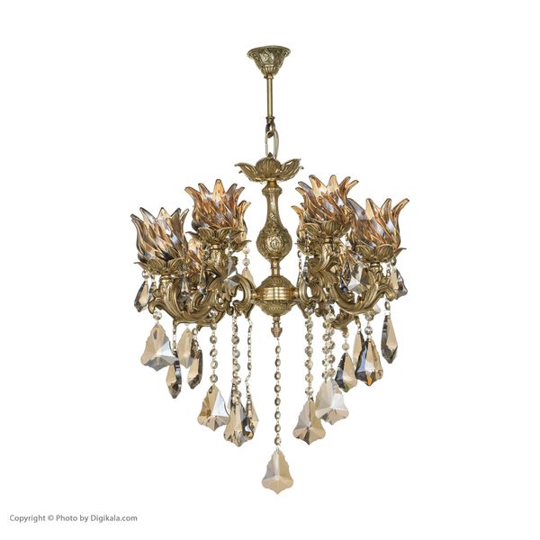 لوستر 8 شعله شاهان تک کد M/6016