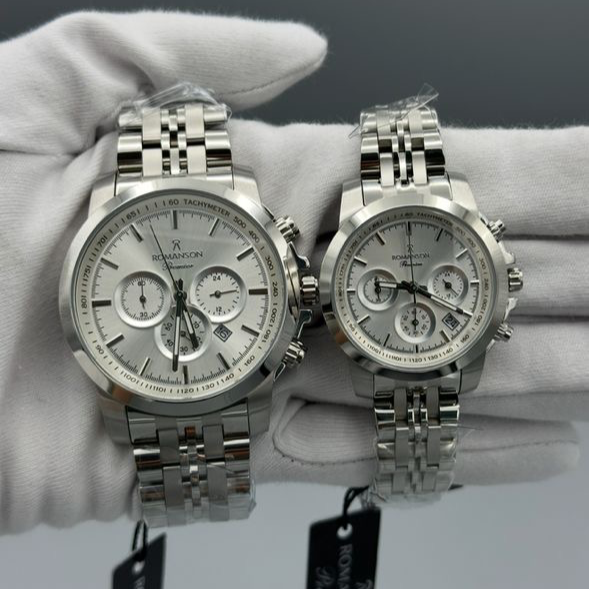 ساعت رومانسون استیل باکیفیت جفت در رنگ بندی