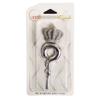 شمع تولد مدل تاج کینگ علامت سوال