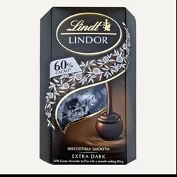 شکلات کادویی لیندور لینت 200 گرمی تلخ EXTRA DARK 60% CACAO