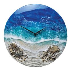 ساعت دیواری رزینی مدل دریا