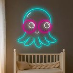 تابلو نئون مدل فلکسی طرح هشت پا دکوراتیو