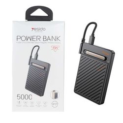 پاوربانک وایرلس (PD و فست شارژ) Yesido 5000mAh مدل YP77 20W - مشکی (گارانتی 18 ماه تعویض نیکان همراه)