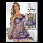 لباس خواب بابونه فنردار   کد : 7058