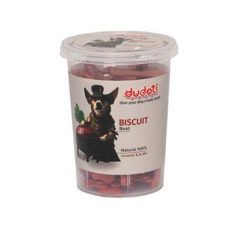 بیسکویت تشویقی سگ دودوتی طعم لبو Beet وزن 150 گرم