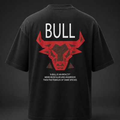 تیشرت مردانه یقه گرد برند HK طرح BULL (کالکشن بهاره/تابستانه)