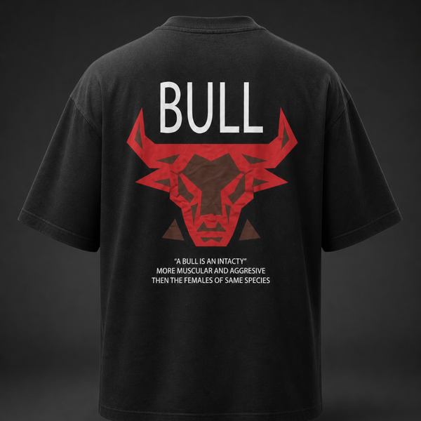 تیشرت مردانه یقه گرد برند HK طرح BULL (کالکشن بهاره/تابستانه)