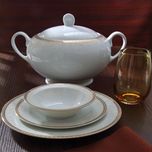 سرویس غذاخوری 102 پارچه چینی زرین ایران مدل ایتالیا اف ریوا درجه عالی