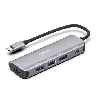 هاب Type-C اونتن مدل 95116S با 4 پورت USB 3.0 و 1 پورت USB-C