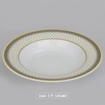 سرویس چینی 102 پارچه غذا خوری چینی زرین ایران سری ایتالیا اف مدل ویلیج درجه یک