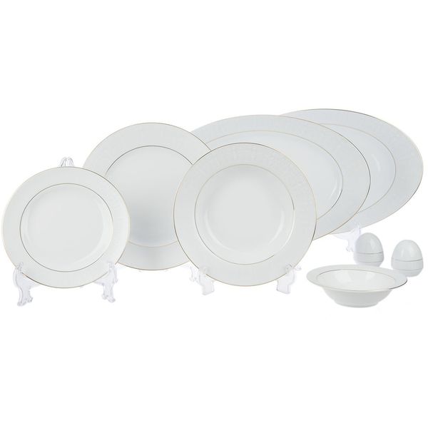 سرویس غذاخوری 28 پارچه 6 نفر چینی زرین ایران مدل Sepid Sadaf Top Grade