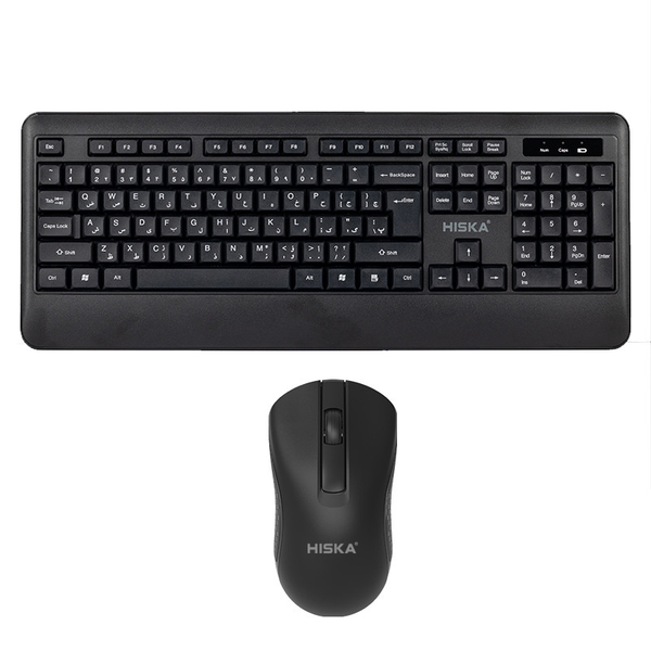 کیبورد و ماوس هیسکا مدل H-MK15W، سوییچ ممبران،Full-Size