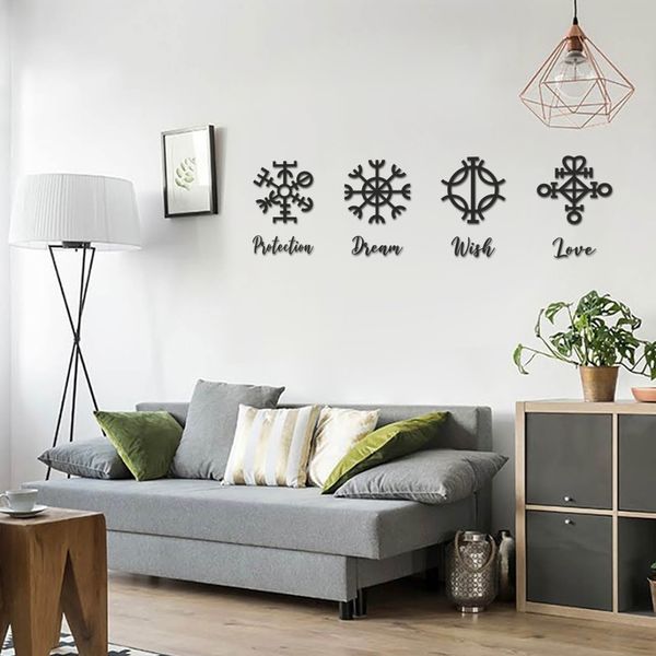 استیکر چوبی مدل عناصر مجموعه 8 عددی