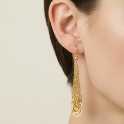 گوشواره حلقه 4.59 گرم