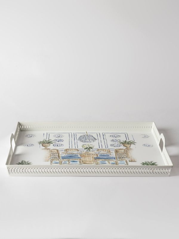 سینی دسته دار مادام کوکو مدل Maison سایز 52*39 سانتیمتر