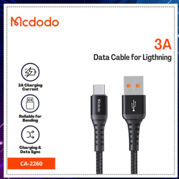 کابل تبدیل USB به لایتنینگ مک دودو مدل CA-2260 طول 0.2 متر