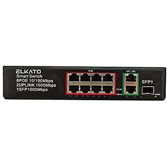 سوئیچ شبکه الکاتو 10 پورت POE مدل EL-1SB0821GP-120W
