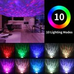 چراغ خواب رومیزی کهکشانی بلوتوث و اسپیکر دار مدل Starry Projector Light