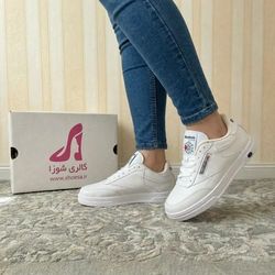 کتونی اسپرت دخترانه مدل ونس ریبوک رنگ سفید و مشکی سایز 37 تا 39