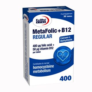 قرص متافولیک و ب12 50 میکروگرم رگولار یوروویتال بسته 30 عددی*891