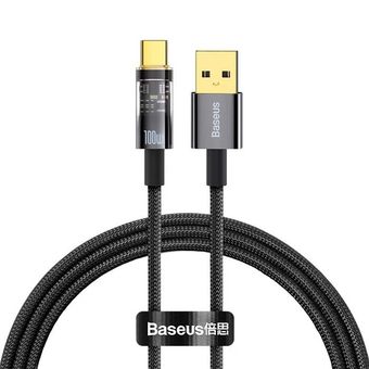 کابل تبدیل USB به USB-C بیسوس مدل Explorer Auto Power Off CATS000301 - CATS000303 به طول 2 متر