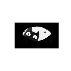 استیکر لپ تاپ مدل گربه فضول