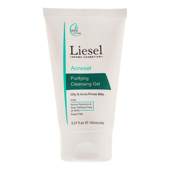 ژل شستشو صورت لایسل مدل Acnesel مناسب پوست‌های چرب و آکنه‌‌ای حجم 150 میلی لیتر