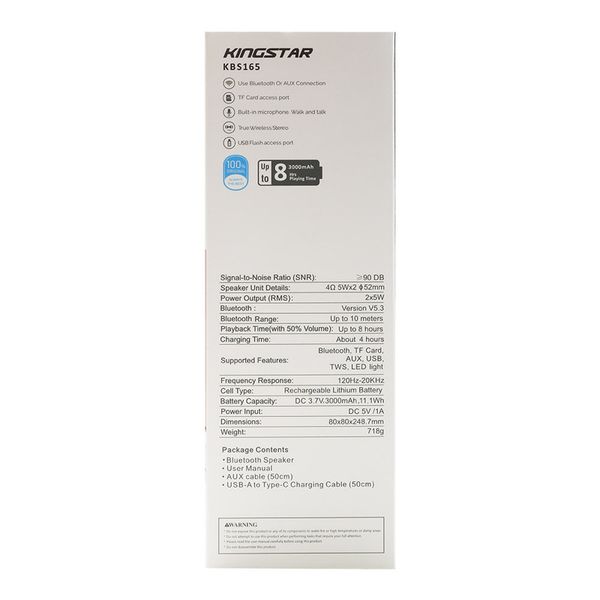 اسپیکر قابل حمل کینگ استار مدل KBS165