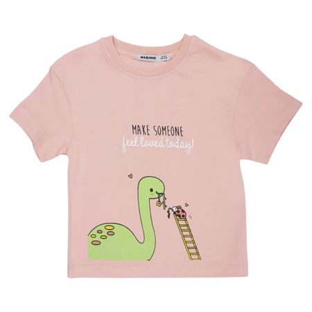 تی‌شرت آستین کوتاه دخترانه مدل MDSS-CH3232